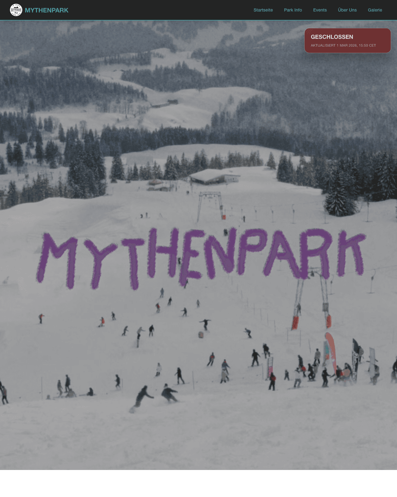 Vorschau der Website Mythenpark